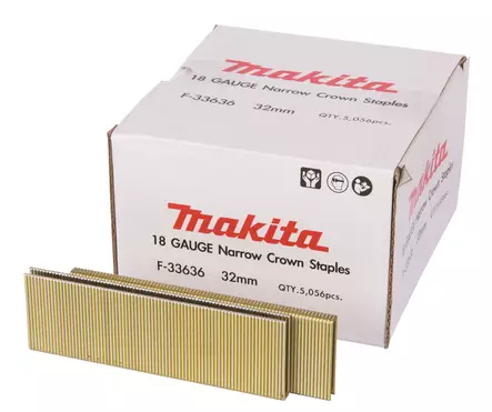 MAKITA Hakanen 6,3 x 32 mm, 5000 kpl F-33636 - Makita Naulat, pinnit ja hakaset - 088381294195 - 1