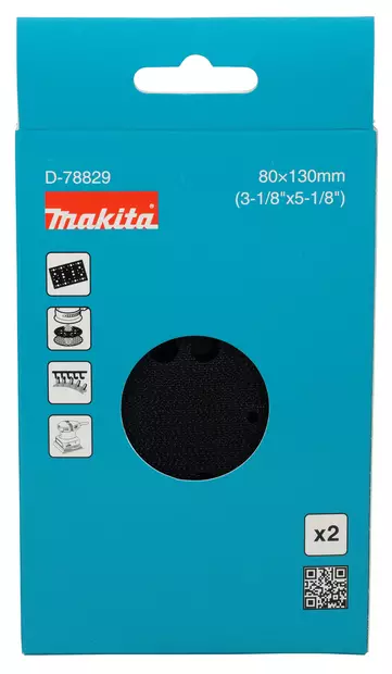 MAKITA Hioma-alusta 80x130 mm hiomaverkolle, 2 kpl D-78829 - Makita Hiomaverkot ja suoja-alustat - 197050354525 - 2