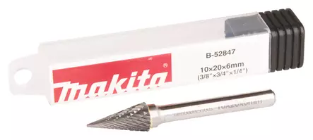 MAKITA Kovametalliviila 10x20mm, muoto M B-52847 - Makita Kovametalliviilat - 088381470315 - 2