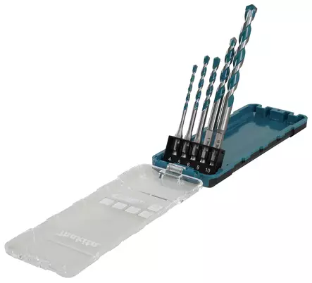 MAKITA Monikäyttöporanteräsarja 1/4" Hex 4-10 mm 5-osainen E-16732 - Makita Poranterä- ja konekärkisarjat - 088381786645 - 2