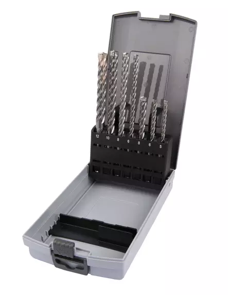 MAKITA Poranteräsarja SDS-PLUS, 4-leikkuinen Nemesis2, 7-osaa B-59031 / E-14928 - Makita SDS-Plus poranterät 4-leikkuset - 088381521925 - 2