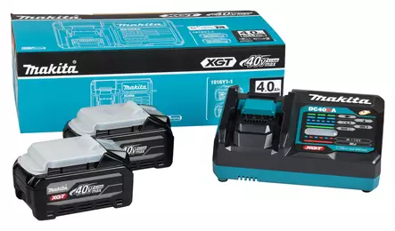 MAKITA PowerPack XGT 40V 2x4,0Ah, DC40RA 1916Y1-1 - Makita XGT 40V Akut ja latauslaitteet - 197050369475 - 1