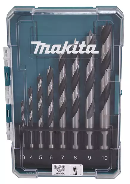 MAKITA Puuporanteräsarja, 8-osaa D-77257 - Makita Poranterä- ja konekärkisarjat - 088381787635 - 2