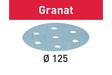 FESTOOL Hiomapaperi STF D125/8 P40 GR/50 Granat 497165 - Hiomapyöröt 125 mm - 4014549138045 - 1
