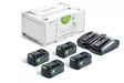 FESTOOL Energiasetti SYS 18V 4x5,0/TCL 6 DUO 577709 - Festool Energiasetit - 4014549395295 - 3