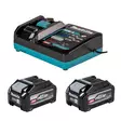 MAKITA PowerPack XGT 40V 2x4,0Ah, DC40RA 1916Y1-1 - Makita XGT 40V Akut ja latauslaitteet - 197050369475 - 2