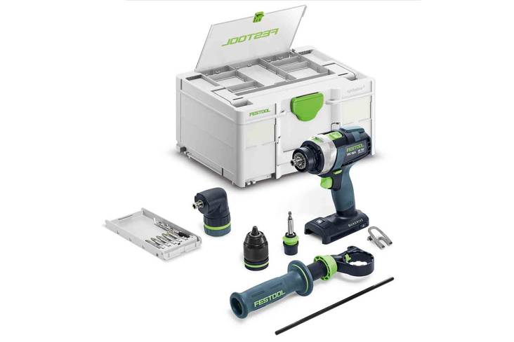 FESTOOL Akkuiskuporakone QUADRIVE TPC 18/4 I-Basic-Set 577625 - Porakoneet ja ruuvinvääntimet - 4014549414835 - 1