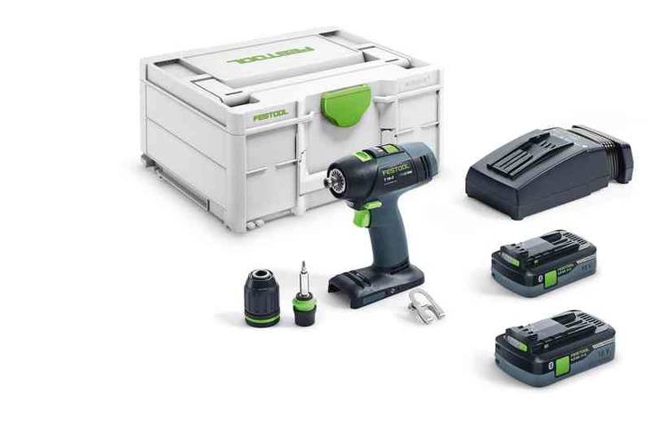 FESTOOL Akkuruuvinväännin T 18+3 HPC 4,0 I-Plus 576446 - Porakoneet ja ruuvinvääntimet - 4014549360125 - 1