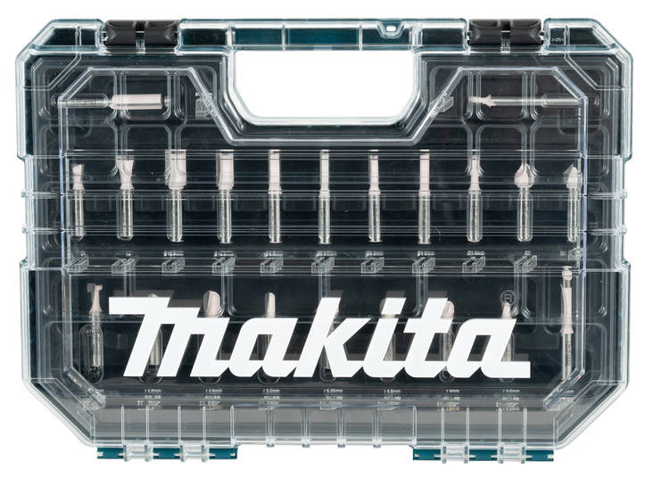 MAKITA D-74784 Jyrsinteräsarja, 22-osaa - Jyrsimien tarvikkeet - 088381590235 - 1