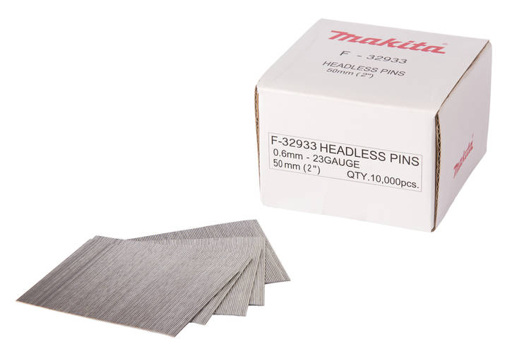 MAKITA Pinninaula 0,6 x 50 mm, sähkösinkitty, 10000 kpl F-32933 - Naulat, pinnit ja hakaset - 088381293495 - 1
