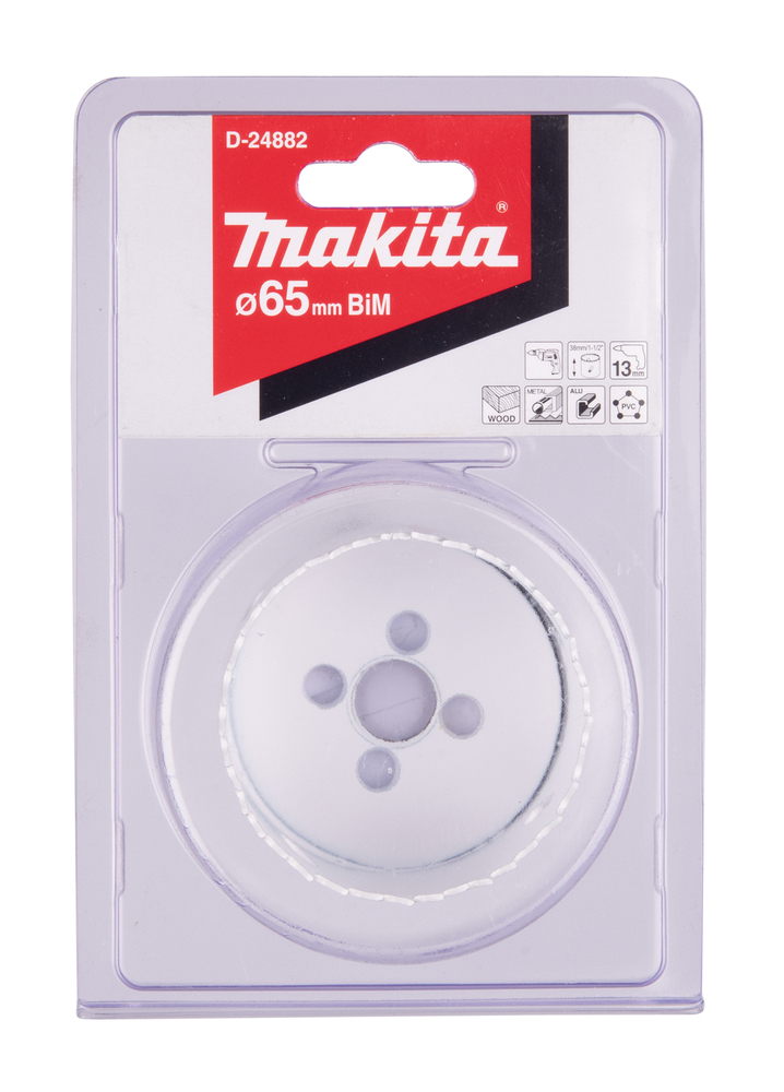 MAKITA Reikäsahanterä , BiM , 65 mm D-24882 - Reikäsahanterät - 088381334785 - 1