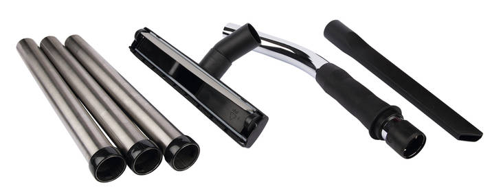 MAKITA Tarvikesarja lattia- ja rakosuutin, kädensija, teräsputket W107418349 - Imuletkut ja putket - 088381490115 - 1