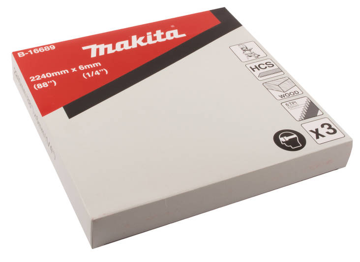 MAKITA Vannesahanterä , 2240 mm x 6 mm , 3 kpl B-16689 - Puuntyöstökoneiden tarvikkeet - 088381366755 - 1