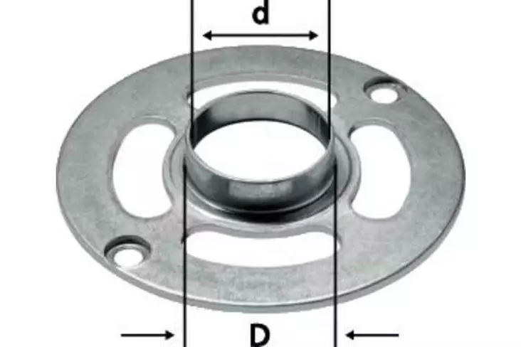 FESTOOL Kopiointirengas KR-D 27/OF 900 486032 - Festool Jyrsimien lisätarvikkeet - 4014549130605 - 1
