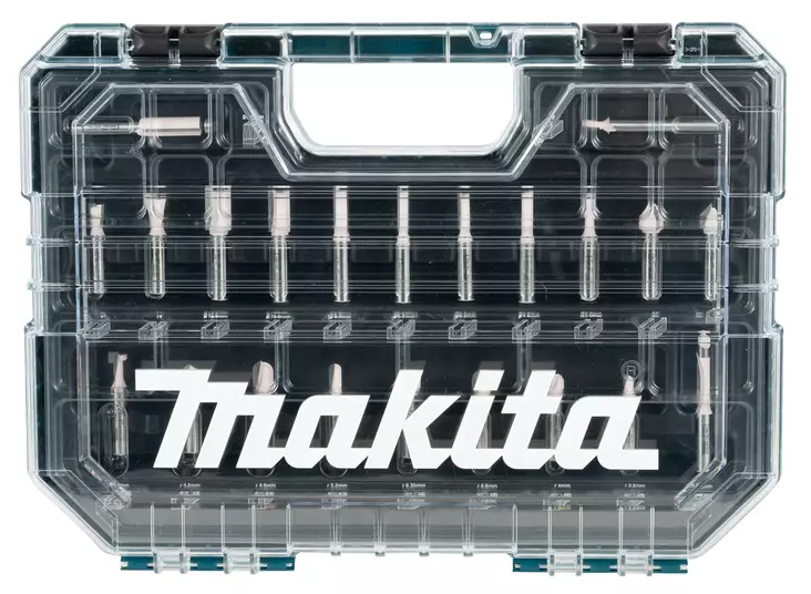 MAKITA D-74784 Jyrsinteräsarja, 22-osaa - Makita Jyrsimien tarvikkeet - 088381590235 - 1