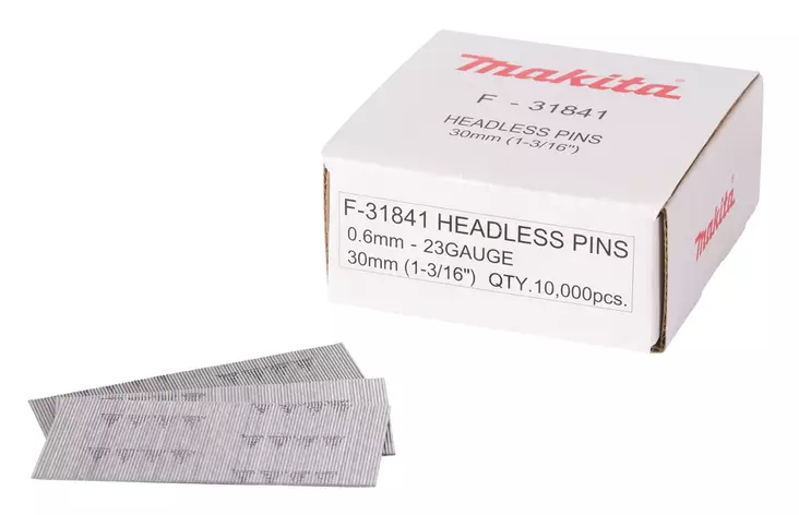 MAKITA Pinninaula 0,6 x 30 mm, sähkösinkitty, 10000 kpl F-31841 - Makita Naulat, pinnit ja hakaset - 088381292405 - 2