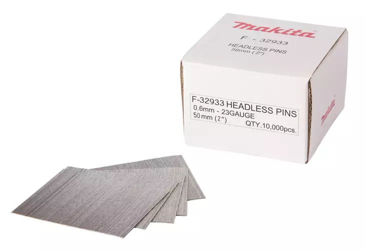 MAKITA Pinninaula 0,6 x 50 mm, sähkösinkitty, 10000 kpl F-32933 - Makita Naulat, pinnit ja hakaset - 088381293495 - 1