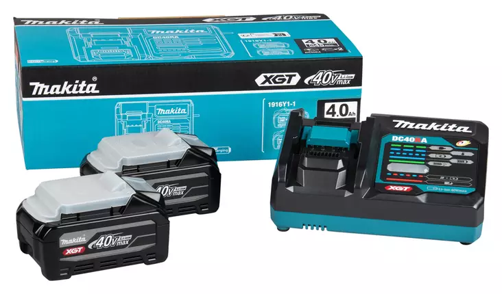 MAKITA PowerPack XGT 40V 2x4,0Ah, DC40RA 1916Y1-1 - Makita XGT 40V Akut ja latauslaitteet - 197050369475 - 1