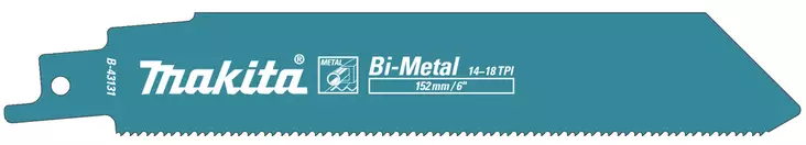 MAKITA Puukkosahanterä 152 x 1,1 mm, metalli, 5 kpl B-43131 - Makita Puukkosahanterät - 088381443005 - 1
