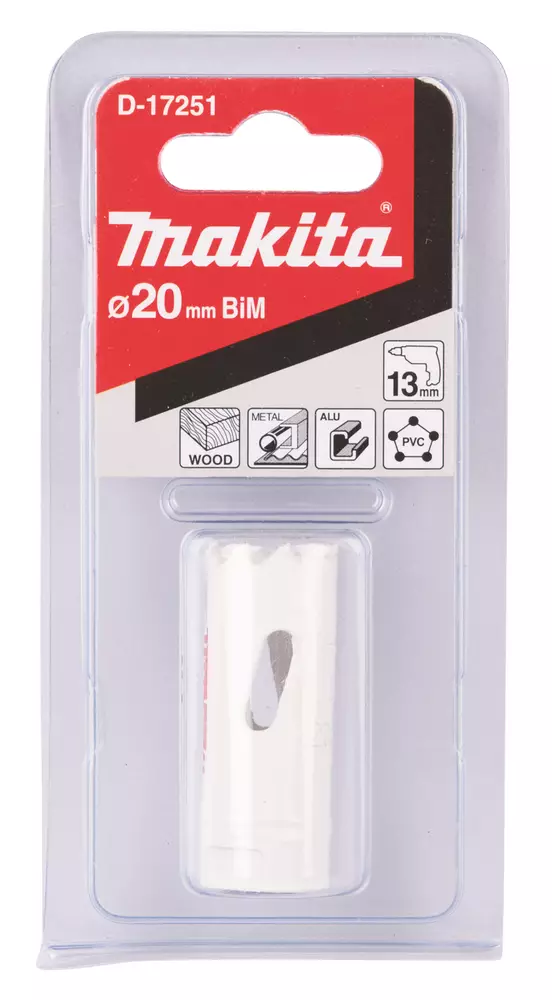 MAKITA Reikäsahanterä , BiM , 20 mm D-17251 - Makita Reikäsahanterät - 088381195805 - 1