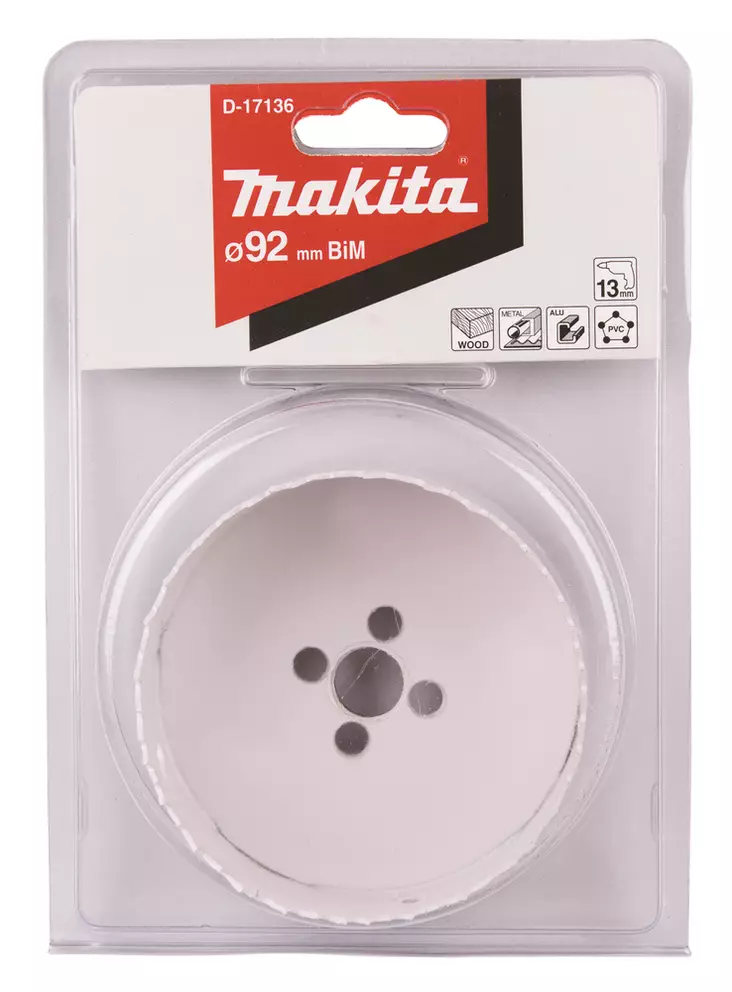 MAKITA Reikäsahanterä , BiM , 92 mm D-17136 - Makita Reikäsahanterät - 088381194945 - 1
