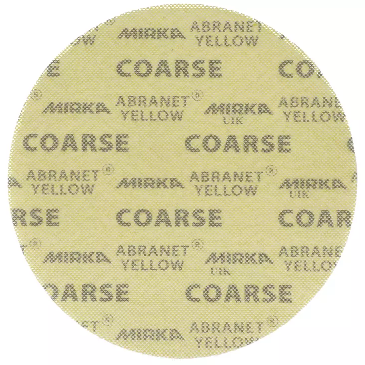 MIRKA Abranet Yellow 225 mm tarra P80 COARSE 20 kpl/pakk - Hiomapyöröt 225mm - 6416868307115 - 1