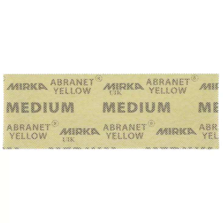 MIRKA Abranet Yellow 80 x 230 mm tarra P180 MEDIUM 20 kpl/pakk - Hiomaliuskat 80x230mm - 6416868307795 - 1