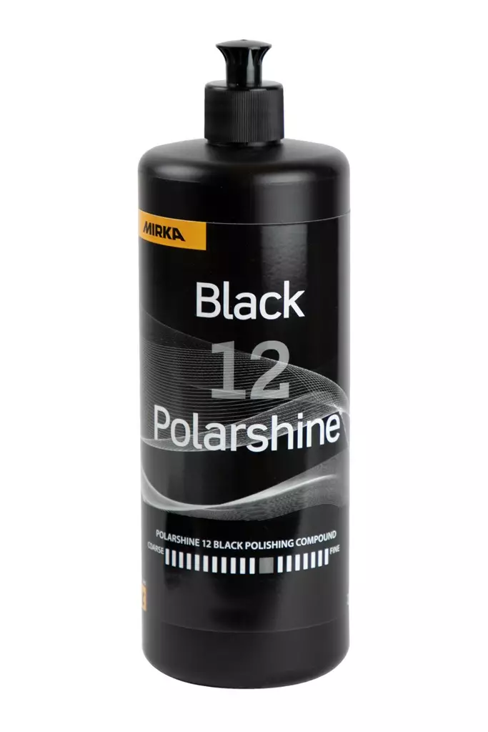 Mirka Polarshine 12 kiillotusaine Musta - 1L - Mirka Kiillotusaineet - 6416868376425 - 1