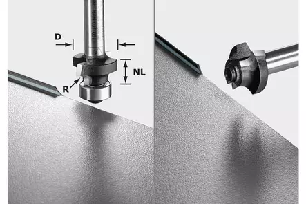 FESTOOL Pyöristysjyrsinterä S8 HW R3 D22-KL OFK 499797 - Festool Pyöristysjyrsinterät - 4014549202166 - 1