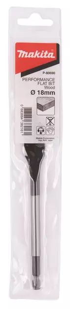 MAKITA Lattaporanterä 18 x 150 mm, 1/4" bitsikiinnitys E-17239 - Makita Puuporanterät - 088381438216 - 2