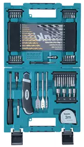 MAKITA Poranterä- ja ruuvikärkisarja 71 osaa D-33691 - Makita Poranterä- ja konekärkisarjat - 088381360586 - 2
