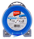 MAKITA Siima 1,65 mm x 15 m, neliapila, Makita E-01731 - Siimapäät ja siimat - 088381555456 - 1