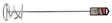 MAKITA D-73542 Vispilä kuusiokantakiinnityksellä 120x600mm, laastit ja tasoitteet - Makita Laastin sekoituskoneet 230V - 088381584906 - 1