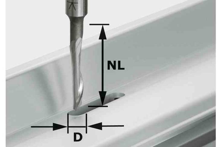 FESTOOL Alumiinijyrsin HS S8 D5/NL23 491036 - Jyrsinterät - 4014549001486 - 1