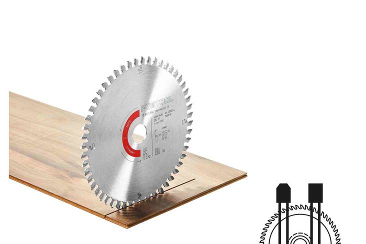 FESTOOL Sahanterä LAMINATE/HPL HW 160x1,8x20 TF52 205554 - Upotussahojen terät - 4014549377086 - 1