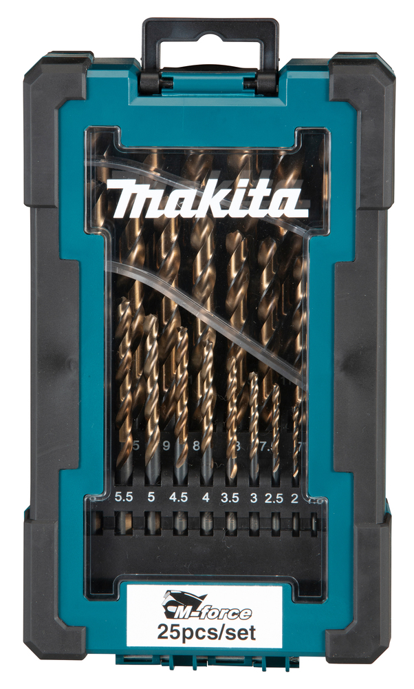 MAKITA Metalliporanteräsarja M-FORCE, 25-osaa D-67599 - Poranterä- ja konekärkisarjat - 088381549226 - 1