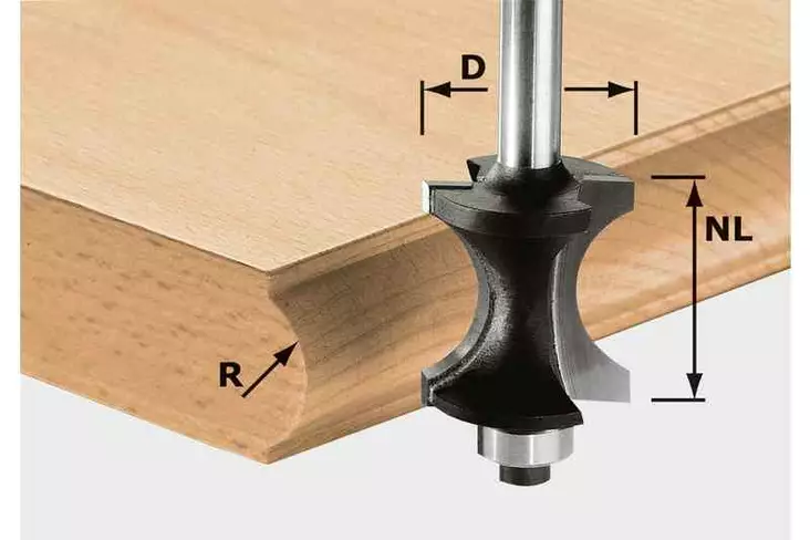 FESTOOL Puolipyöröjyrsin HW S8 D30/28 491139 - Festool Muotojyrsinterät - 4014549077696 - 1