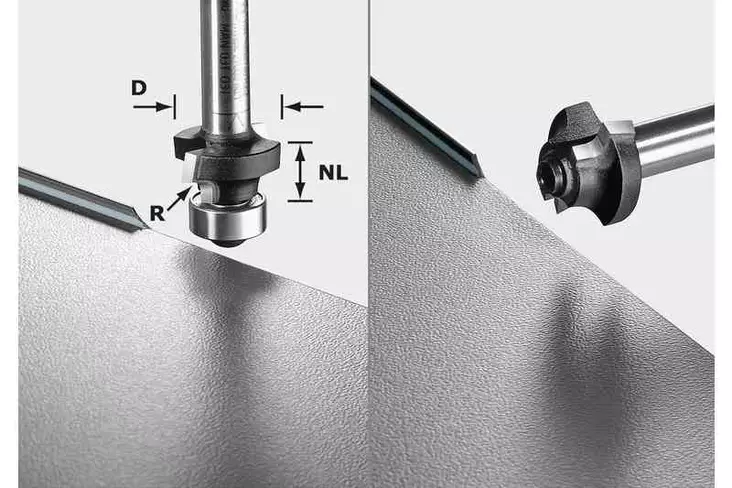 FESTOOL Pyöristysjyrsinterä S8 HW R3 D22-KL OFK 499797 - Festool Pyöristysjyrsinterät - 4014549202166 - 1