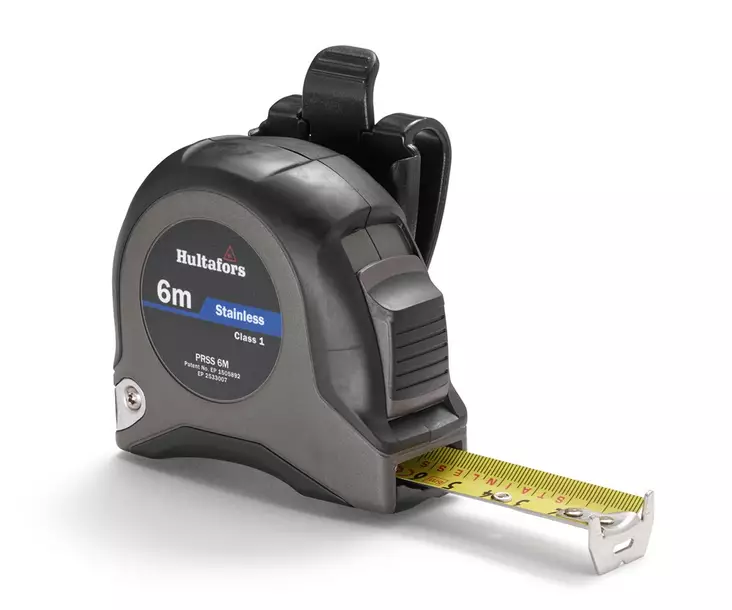 HULTAFORS LYHYT RUOSTUMATON TERÄSMITTANAUHA PRSS 6 M - Hultafors Rullamitat - 7317843505016 - 1