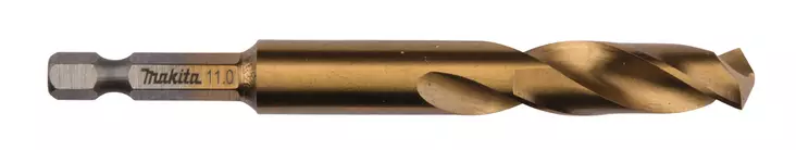 MAKITA Metalliporanterä HSS-Tin 11,0 mm, 1/4" bitsikiinnitys B-51057 - Makita Metalliporanterät - 088381464406 - 1