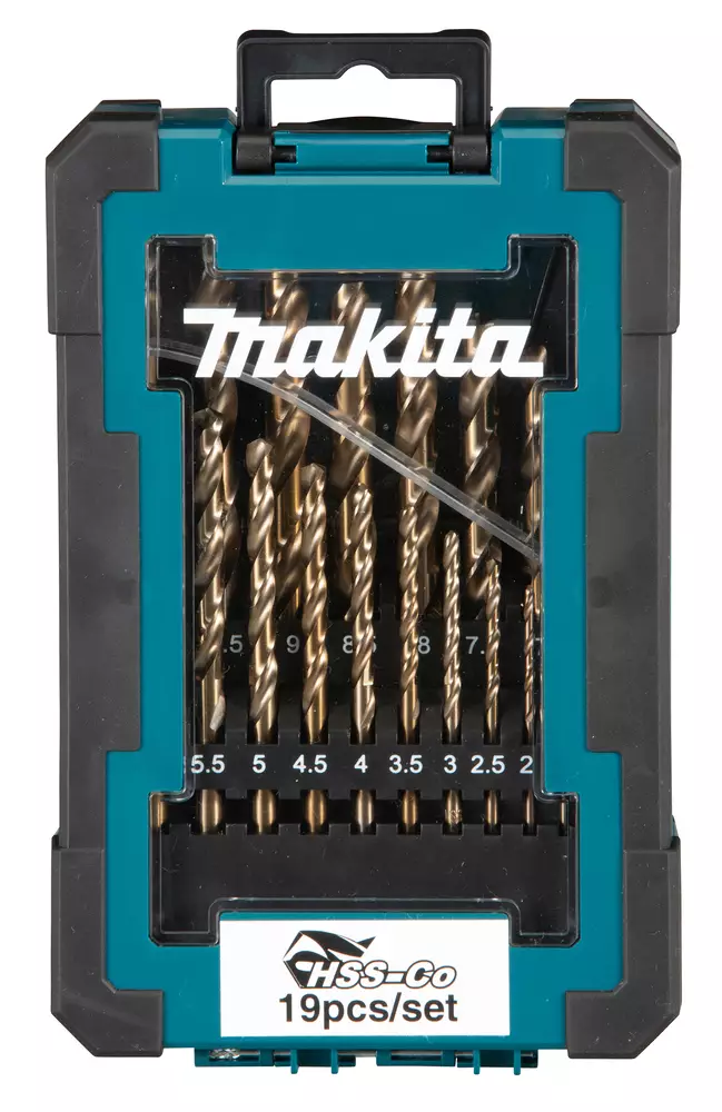 MAKITA Metalliporanteräsarja HSS-Coboltti 5 %, 19 osaa D-67561 - Makita Poranterä- ja konekärkisarjat - 088381549196 - 1