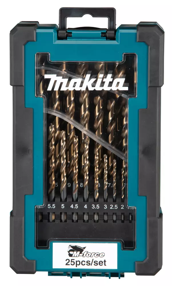 MAKITA Metalliporanteräsarja M-FORCE, 25-osaa D-67599 - Makita Poranterä- ja konekärkisarjat - 088381549226 - 1