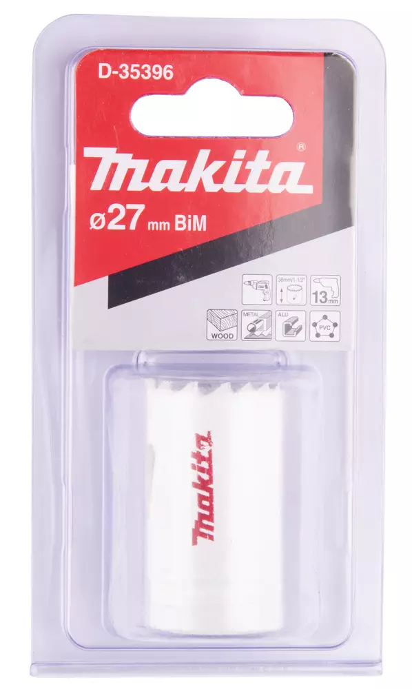 MAKITA Reikäsahanterä 27 mm, BiMetalli D-35396 - Makita Reikäsahanterät - 088381369046 - 1