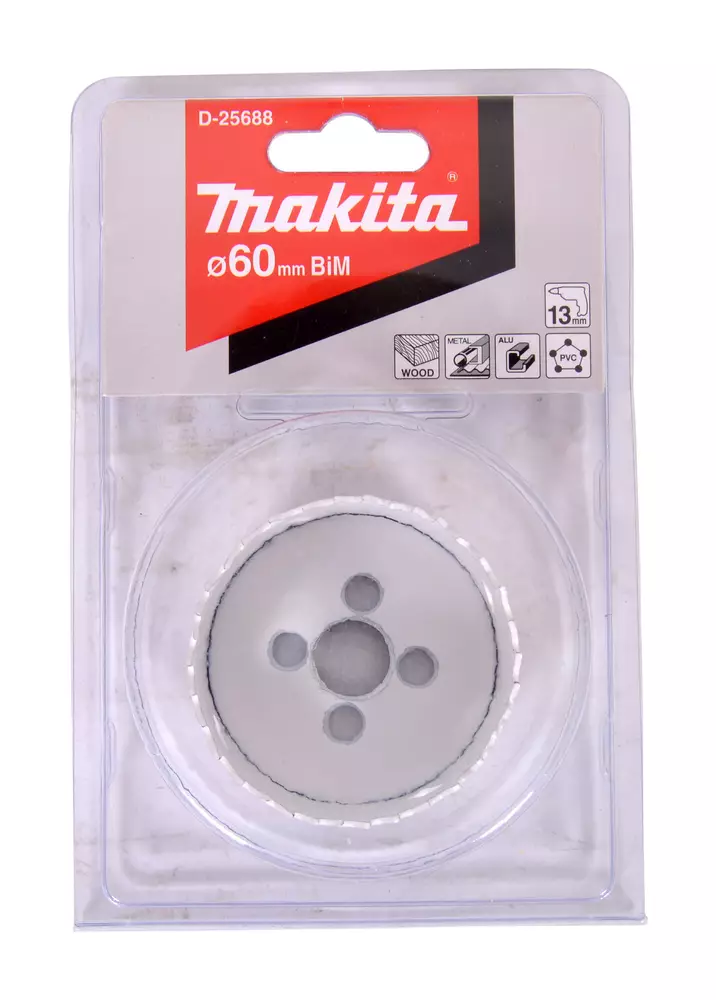 MAKITA Reikäsahanterä , BiM , 60 mm D-25688 - Makita Reikäsahanterät - 088381338516 - 1