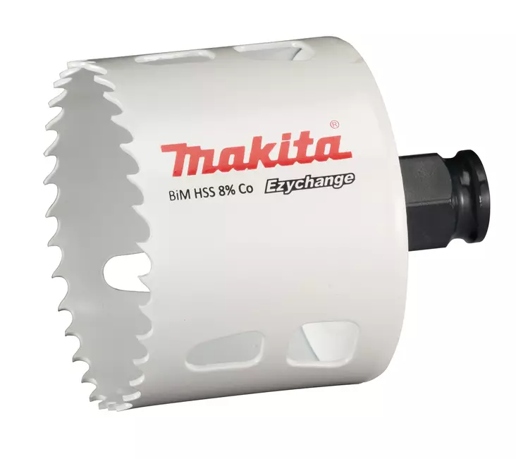 MAKITA Reikäsahanterä BiM 64 mm, Coboltti 8%, Ezychange E-03888 - Makita Reikäsahanterät - 088381562126 - 1