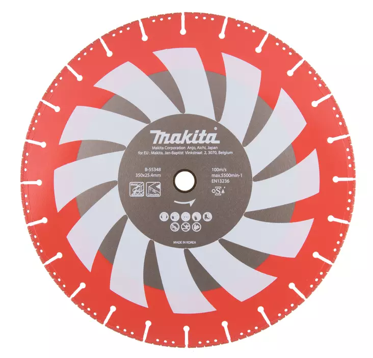 MAKITA Timanttikatkaisulaikka 350x25,4mm Rescue B-55348 - Makita Timanttilaikat, -kupit ja terät - 088381482066 - 1