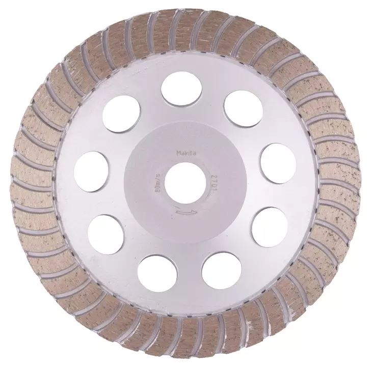 MAKITA Timanttikuppilaikka 180mm, "turbo" -segmentti, Viimeistely hionta B-48664 - Makita Timanttilaikat, -kupit ja terät - 088381455626 - 1