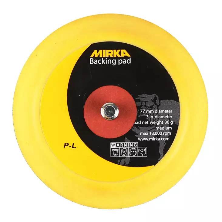 MIRKA Alustalla 77mm 1/4" tarra medium - Mirka Alustallat hiomakoneille - 6416868941876 - 2
