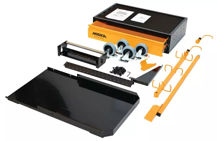 MIRKA Runko, laatikko, letkuvarsi tarvikevaunuun - Modular Trolley - 6416868955286 - 1