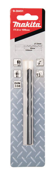 MAKITA Metalliporanterä HSS-R 7,50 x 109 mm D-38451 - Metalliporanterät - 088381398947 - 2